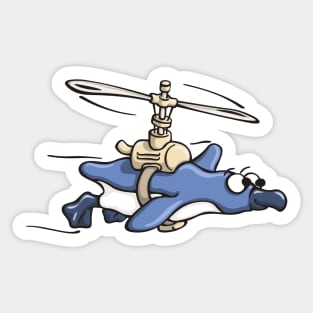 Flying Penguin Sticker